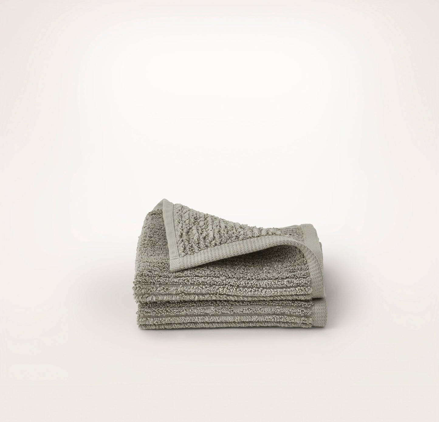 Turkish Ribbed Washcloths (Pair) - Sageleaf
